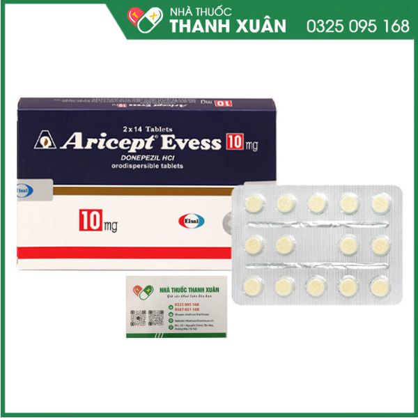 Aricept Evess 10mg điều trị triệu chứng sa sút trí tuệ do bệnh Alzheimer